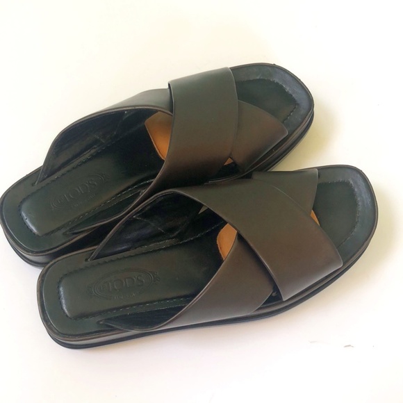 Tods Man\'s Brown Sandals size 8 main image 7